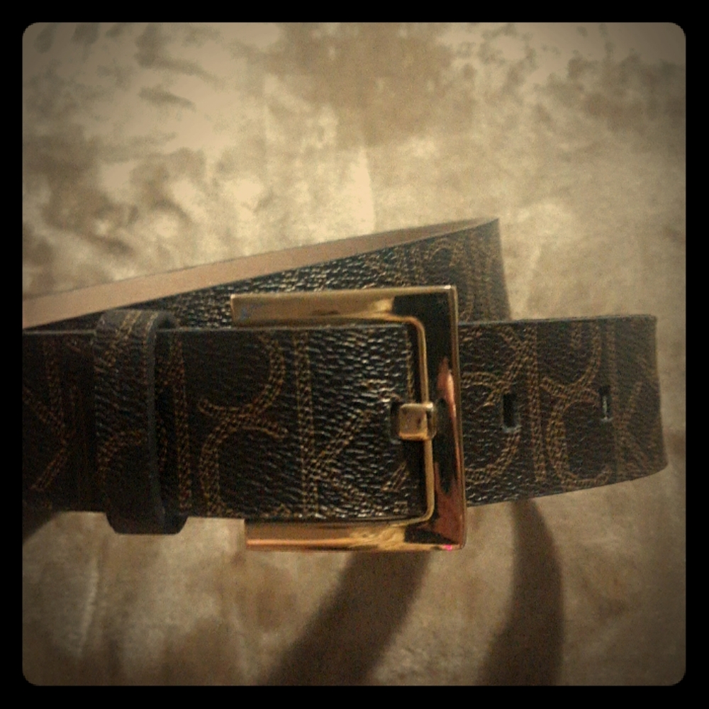 Calvin Klien Jeans Leather Logo Belt Size Medium M